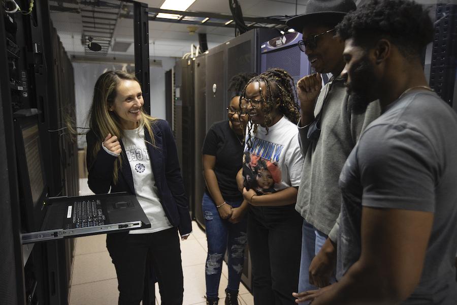 Students in Data Center